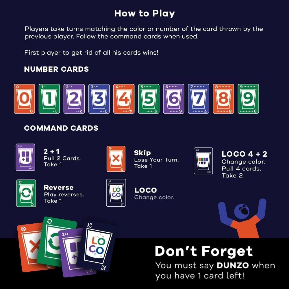 SWOOC DUNZO – Hydrating Version of Classic Card Game with 4 Unbreakable Glasses – Draw Two, Skip, Reverse, Get Loco – Fun Party Game & Funny Gifts – Card Games - view 5