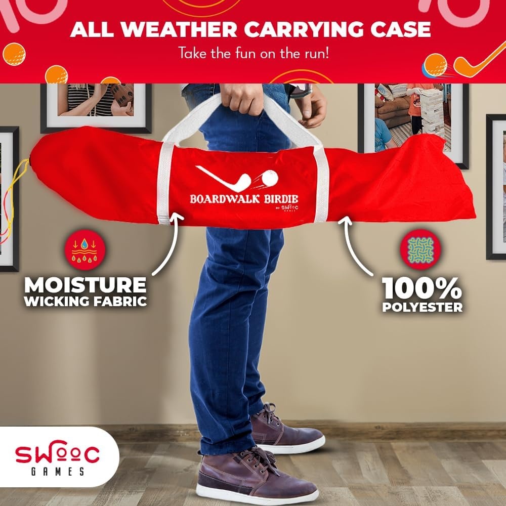 SWOOC Games – Boardwalk Birdie™ | Arcade Style Golf Game with Easy Setup & 10+ Games Included | Cornhole Golf Chipping Game | Indoor & Outdoor Activities for Adults and Family | Backyard Fun - view 5