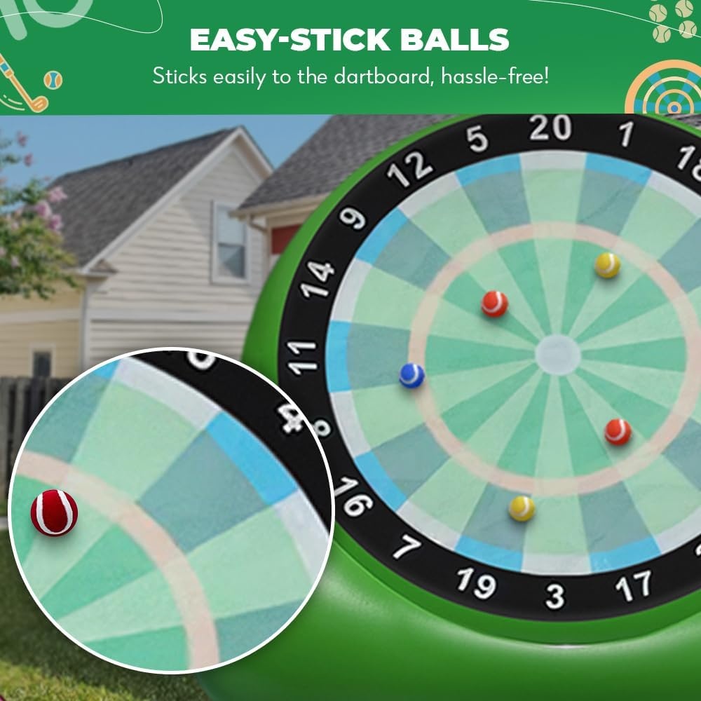 SWOOC Games® – Replacement Balls for Bull Chipper™ (Easy-Stick) | Standard Golf Balls Size | 3 Red, 3 Yellow, 3 Green, 3 Blue | Yard Games for Adults | Outdoor Games for Adults and Family | Golf Game - view 2